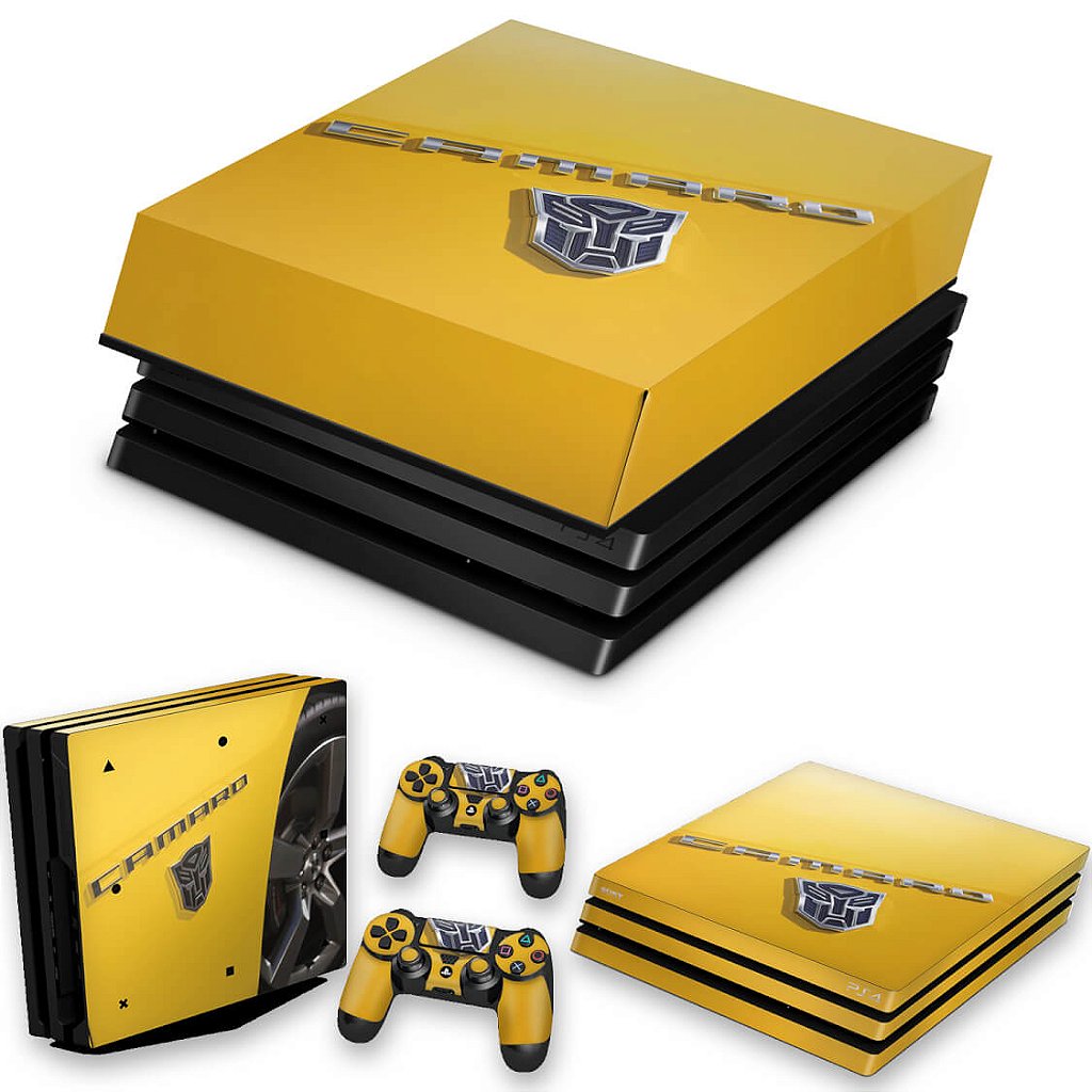 Skin PS4 Pro Adesivo - Camaro - Transformers