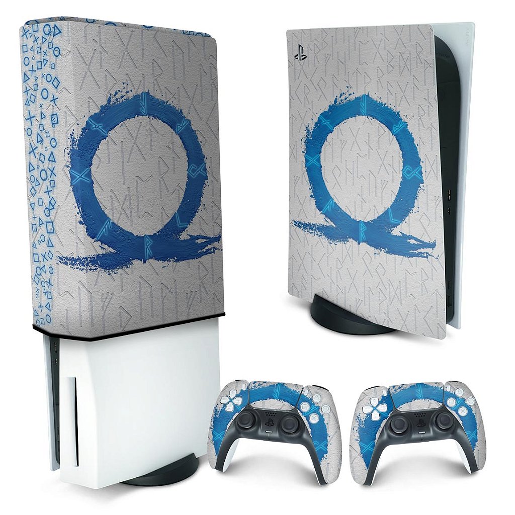 KIT PS5 Capa e Case Controle - God of War Ragnarok Edition - Pop