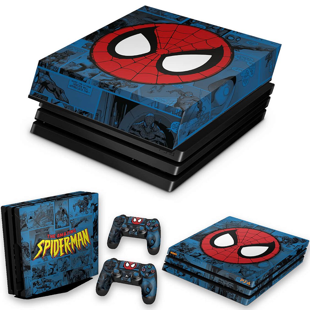 Skin Adesivo Playstation 4 PS4 Slim Amazing Spiderman 2