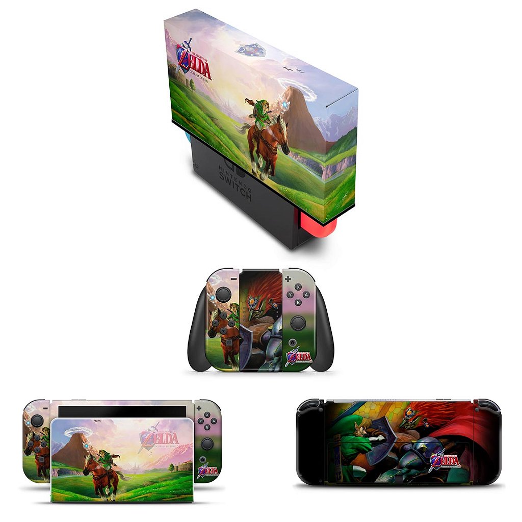 KIT Nintendo Switch Skin e Capa Anti Poeira - Zelda Ocarina Of Time - Pop  Arte Skins