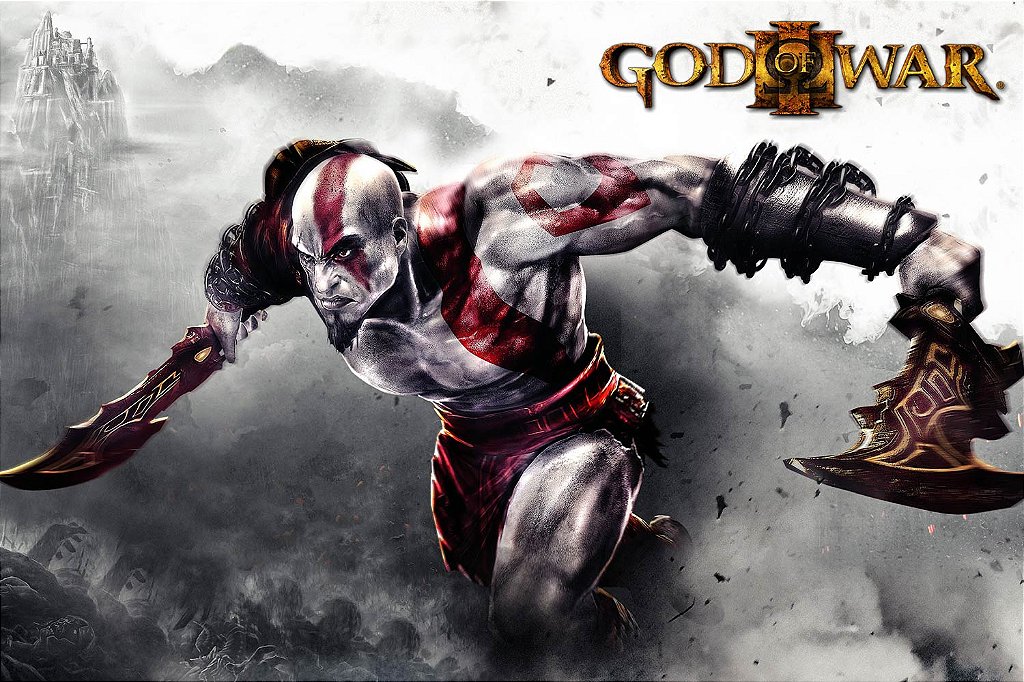 Poster God Of War 3 E - Pop Arte Skins