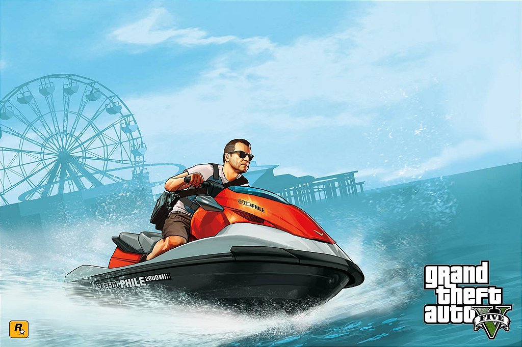 Poster Cartaz Jogo Grand Theft Auto V Gta 5 O - Pop Arte Poster - Pôster -  Magazine Luiza
