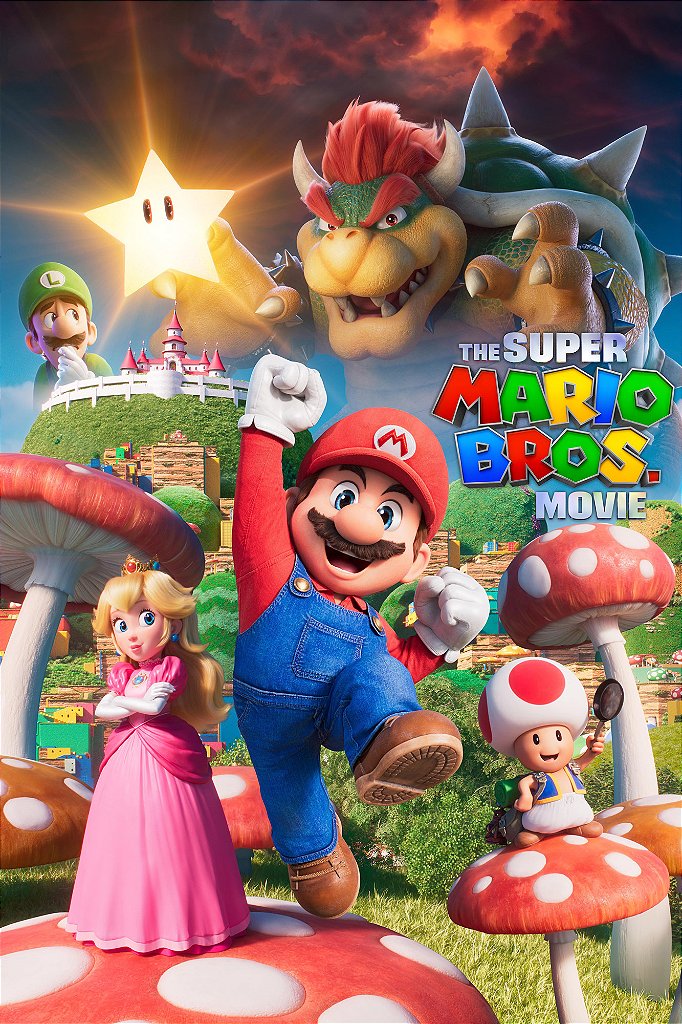 poster oficial do Super Mario Bros o filme usa as mesmas poses do jogo. :  r/NintendoBrasil