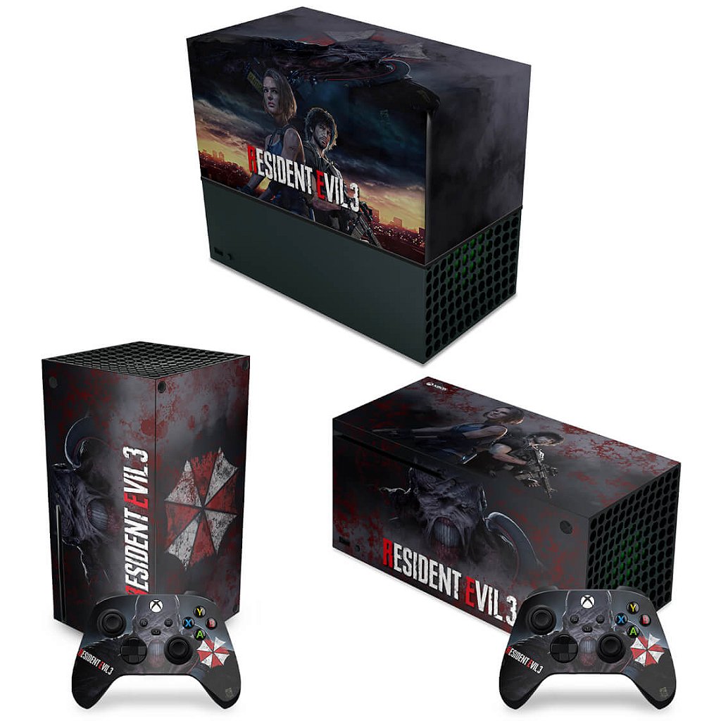 KIT Xbox One Fat Skin e Capa Anti Poeira - Final Fantasy 7 Remake