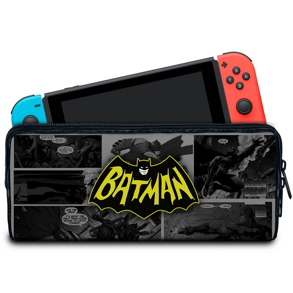 FR-TEC Batman Bolsa Premium com caixa de jogos para Nintendo Switch