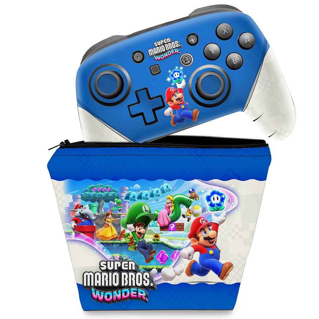 KIT Capa PS5 e Case Controle - Super Mario - Pop Arte Skins