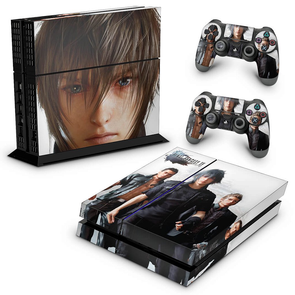 KIT Xbox One Fat Skin e Capa Anti Poeira - Final Fantasy 7 Remake