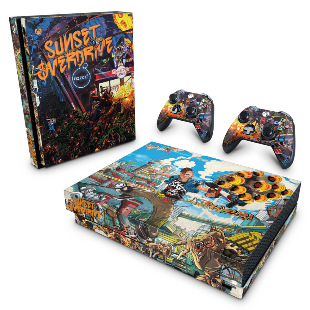 Capa Xbox One Controle Case - Sunset Overdrive - Pop Arte Skins