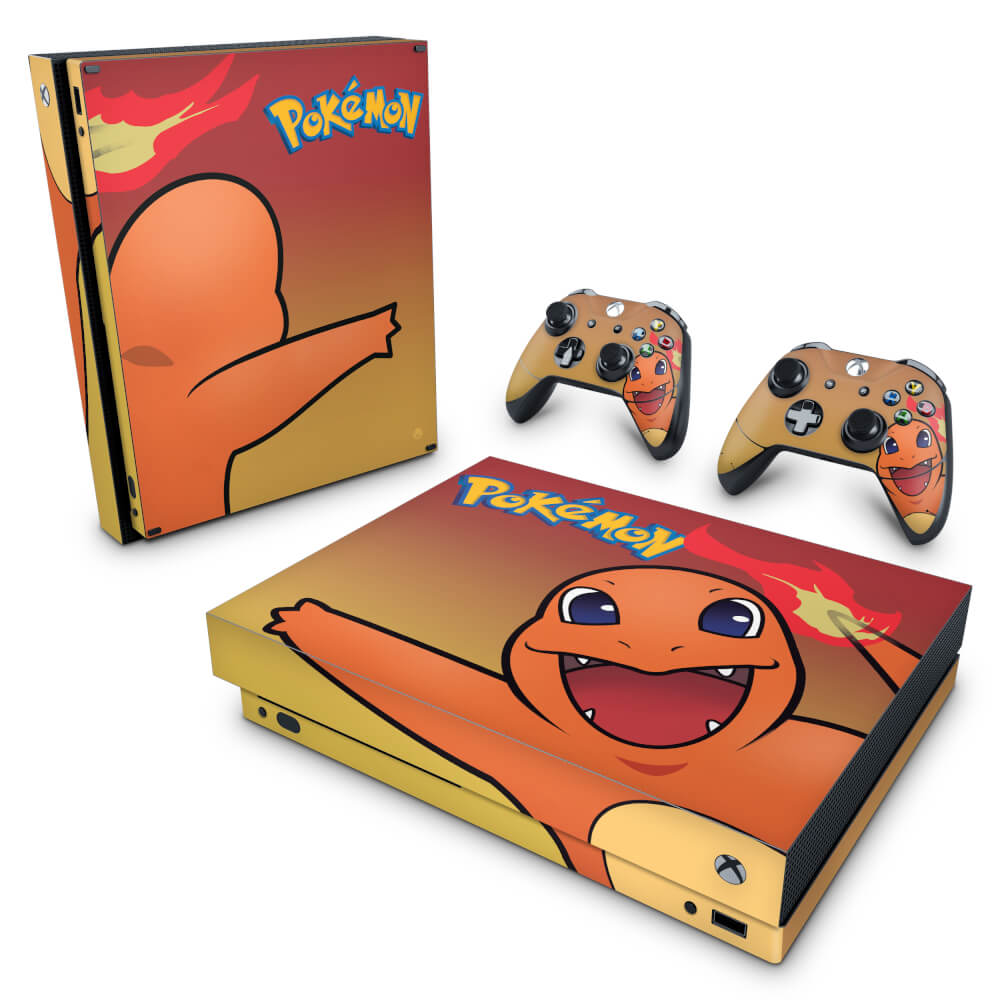 Capa Case e Skin Adesivo Xbox One Slim X Controle - Pokemon Charmander em  Promoção na Americanas