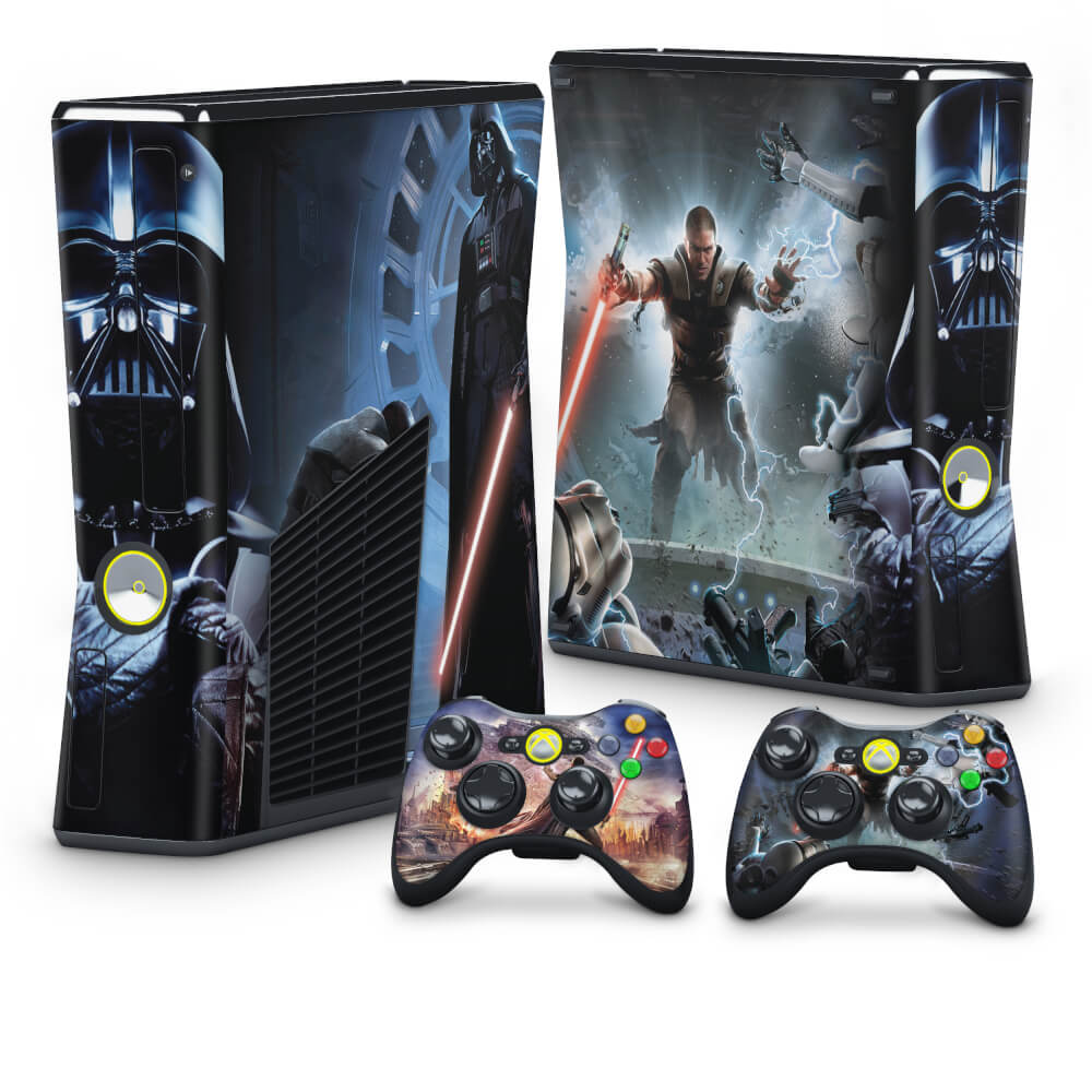 Xbox 360 Super Slim Skin - Fibra de Carbono Preto - Pop Arte Skins