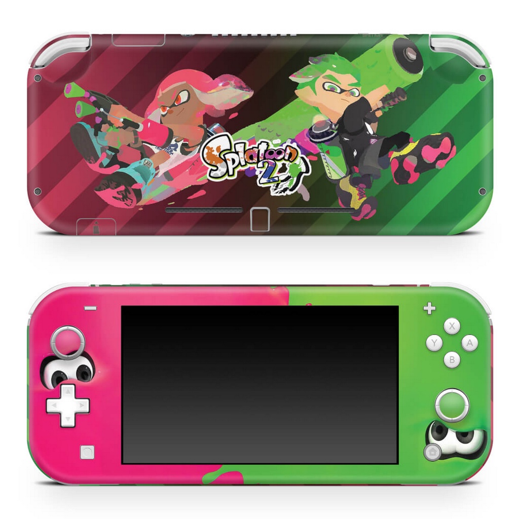 Nintendo Switch Lite ピンク + Splatoon 3 Nintendo Switch Lite 本体スキンシール アクア ソフトピンク