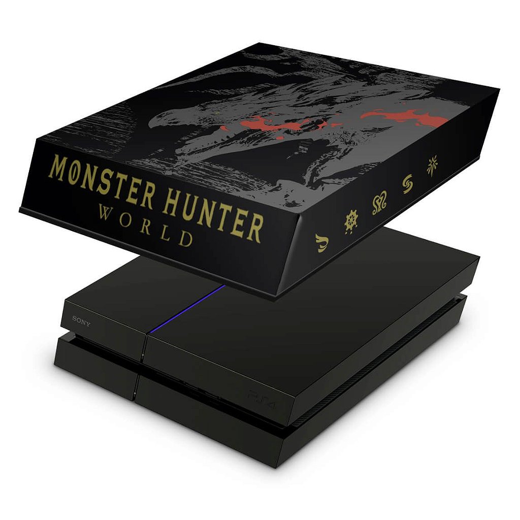 PS4 Pro Capa Anti Poeira Monster Hunter Edition Pop Arte Skins