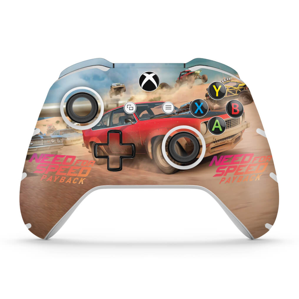 KIT Capa Case e Skin Xbox One Slim X Controle - Need for Speed