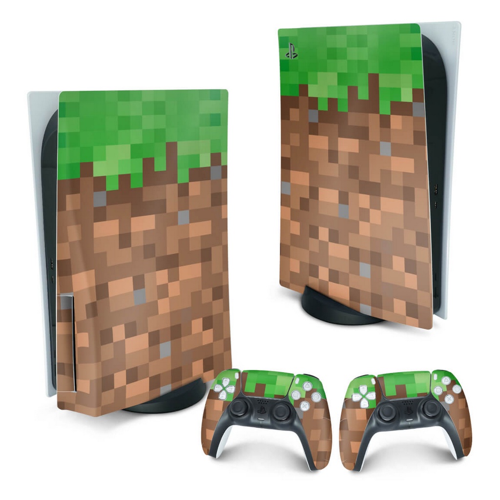 Skin Ps5 Playstation 5 Minecraft (leia A Descrição)