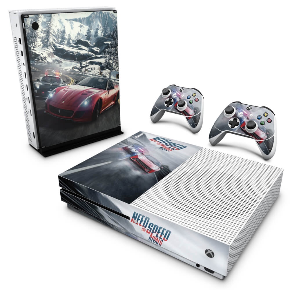 KIT Capa Case e Skin Xbox One Slim X Controle - Need for Speed