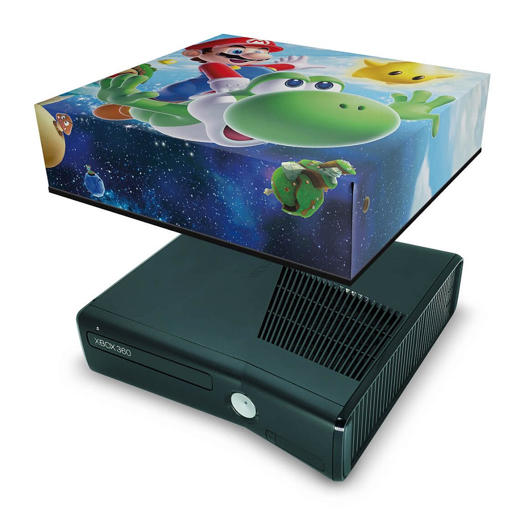 Xbox 360 Super Slim Capa Anti Poeira - Super Mario - Pop Arte Skins