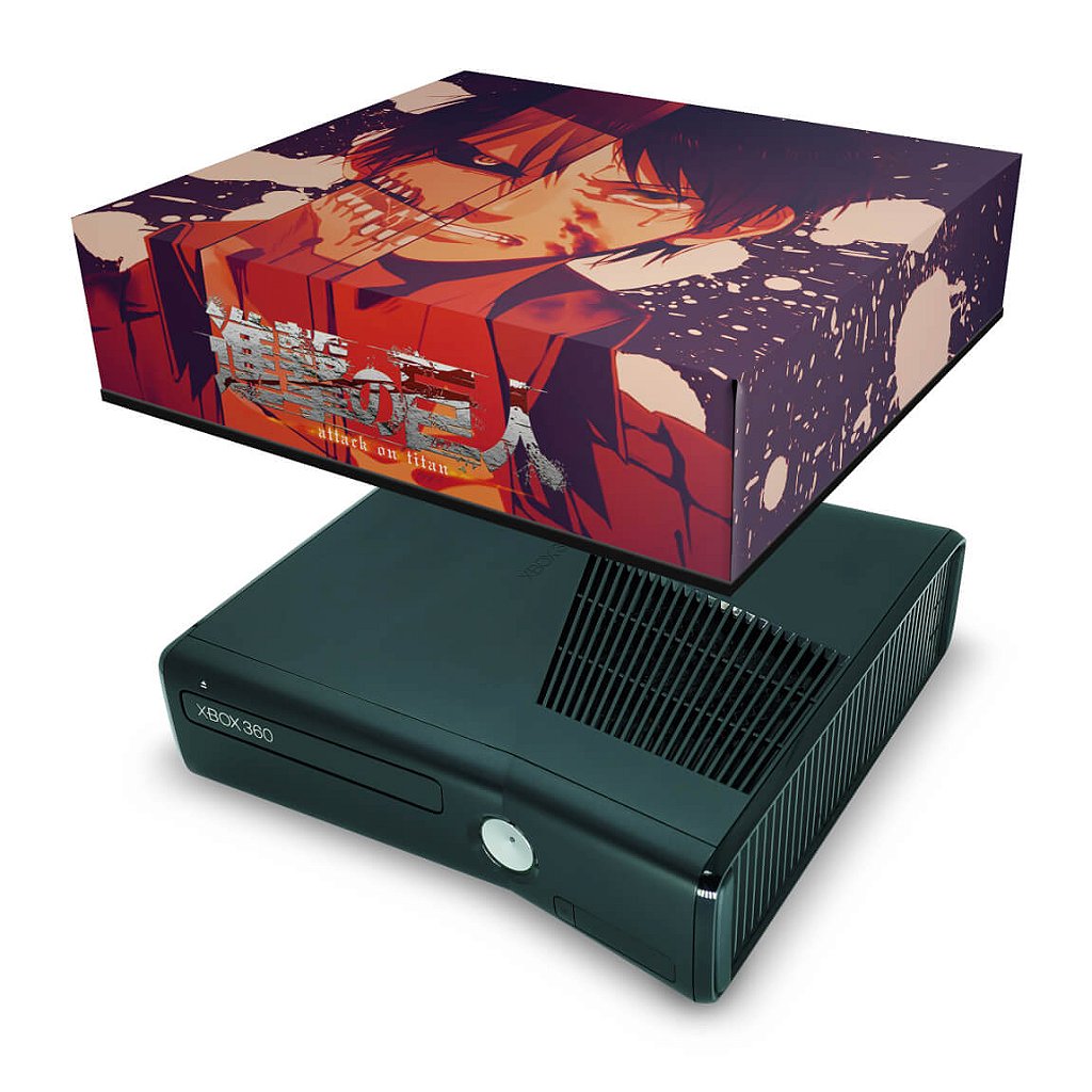 Xbox 360 Fat Skin - Attack on Titan #A - Pop Arte Skins