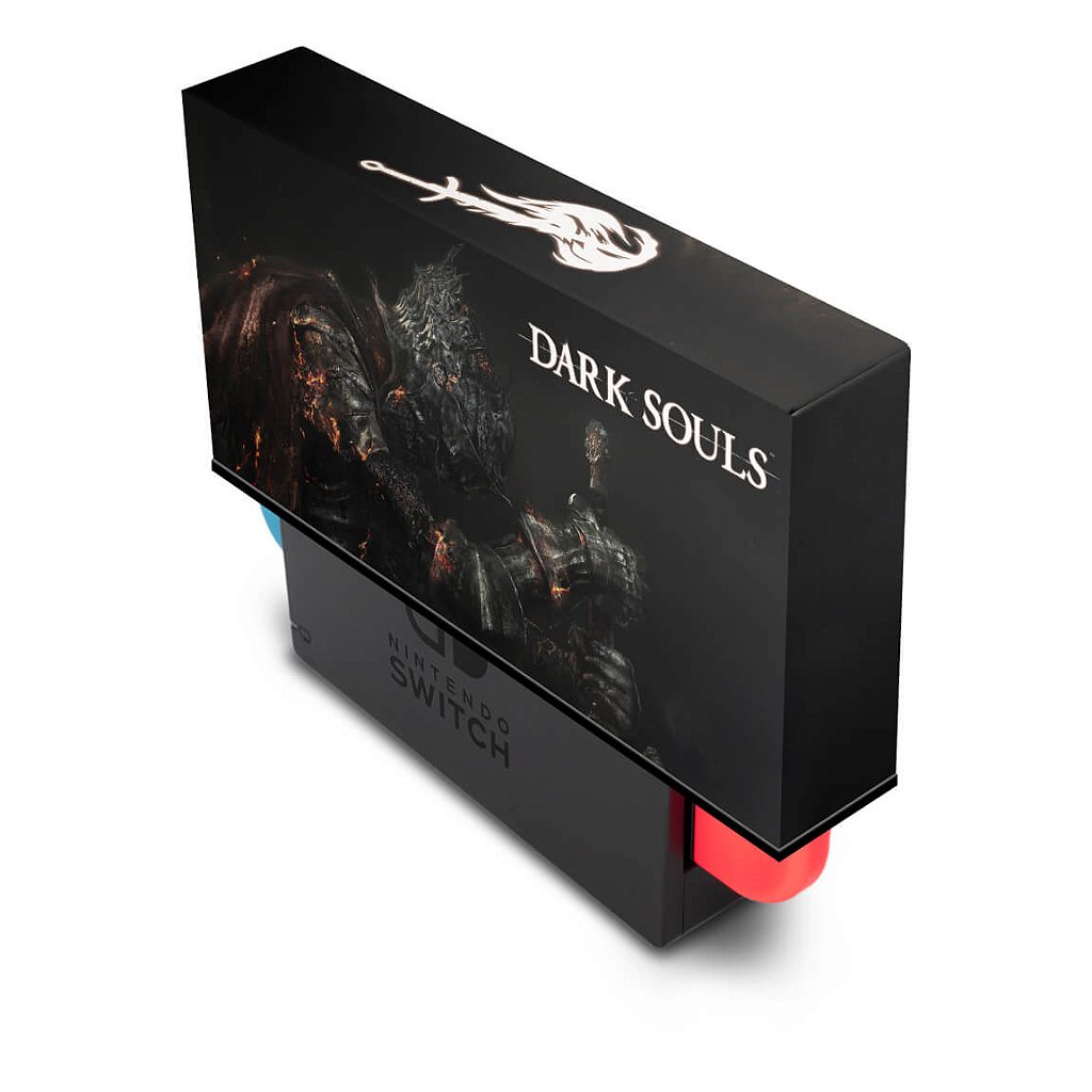KIT Nintendo Switch Skin e Capa Anti Poeira - Dark Souls