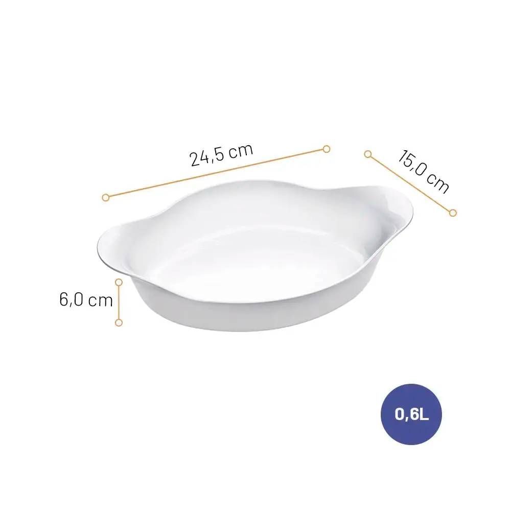 Assad Oval Peq 600ml Opaline 635917 Nadi - Copa & Cozinha