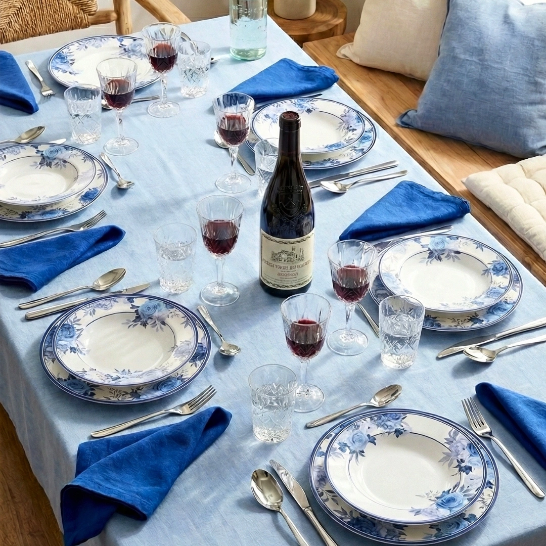 Aparelho de jantar em cerâmica estilo clássico