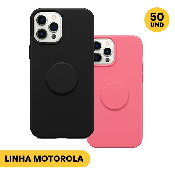 Capinha no Atacado Colorida Com Pop Socket | Linha Motorola - CarreGo  Atacadista