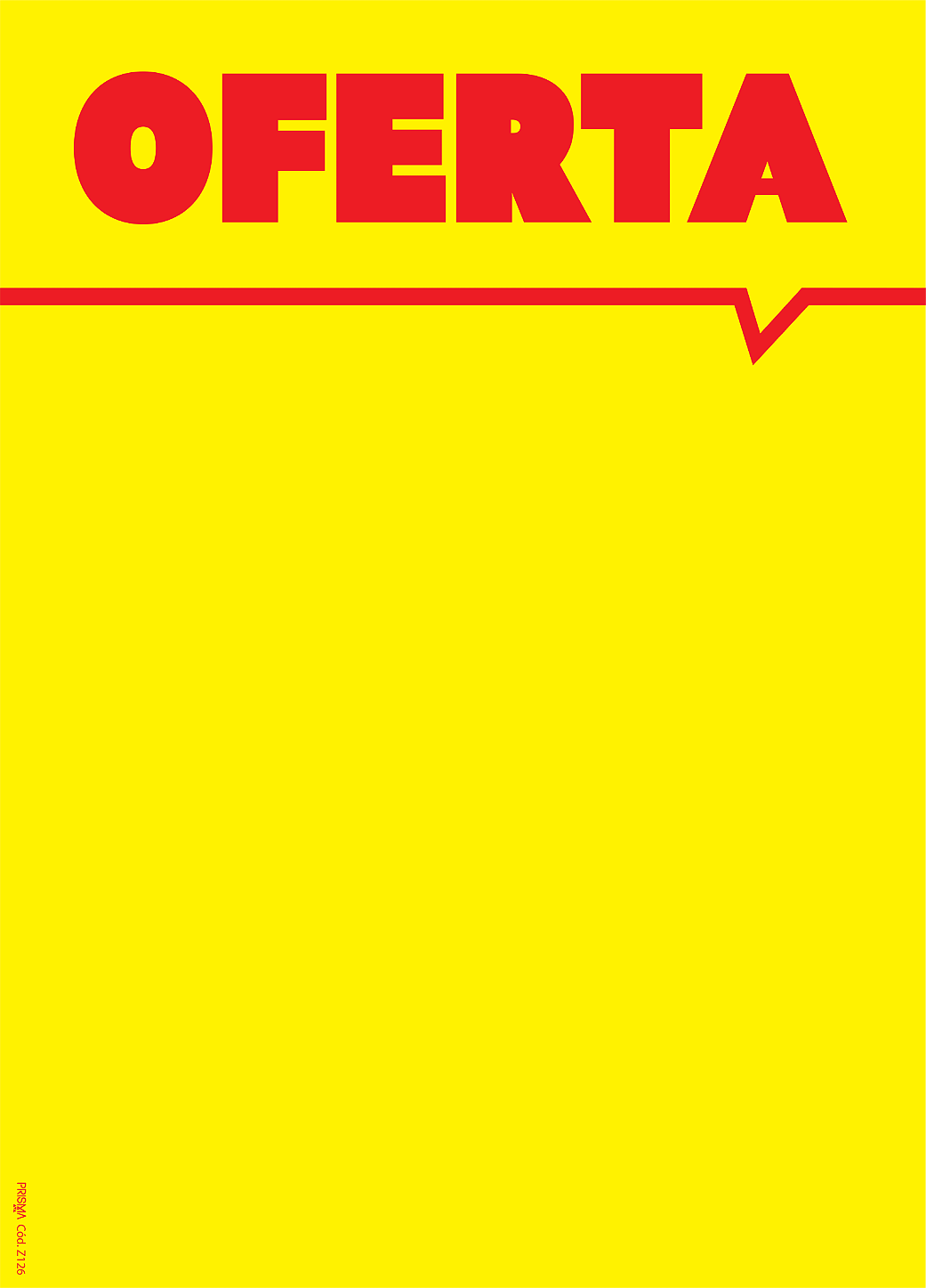 Cartaz de Oferta - Z1