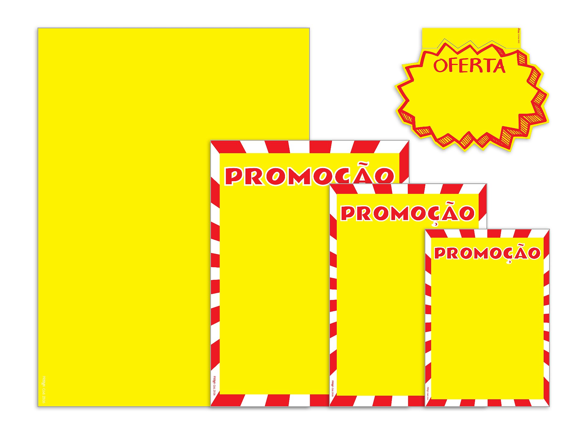 Kit de Cartazes de Oferta - 145 unidades - K09