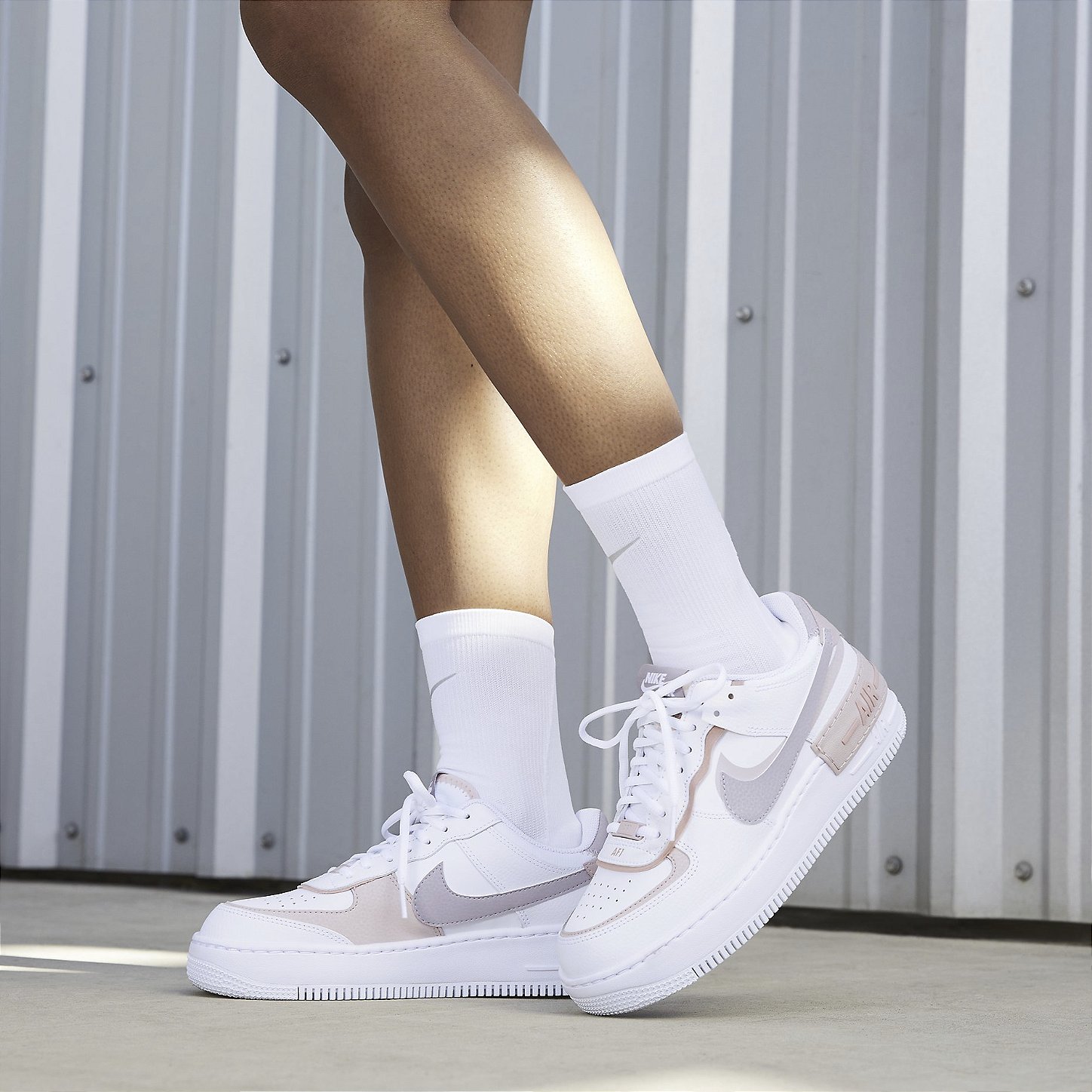 Nike Air Force 1 Shadow "White Pink Oxford" Feminino | Womens Feet |  #FeitoPraElas