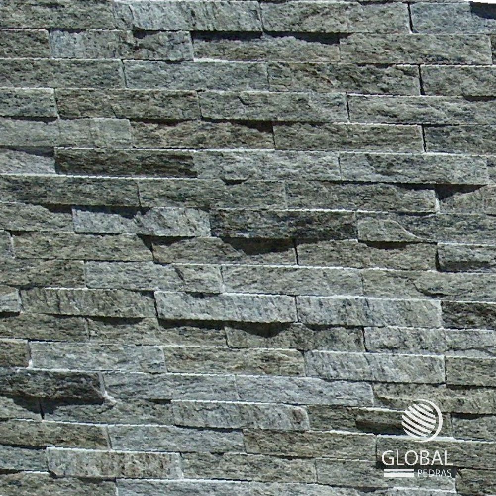 Filetão de pedra madeira branca 1m² - Global Pedras