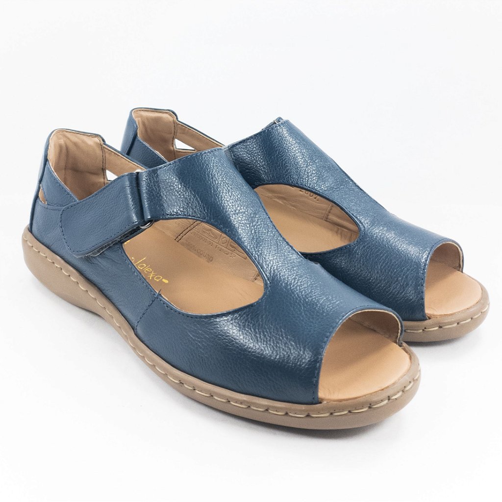 Sandália Opananken Calcanhar Fechado Denim Azul - Lojas Micalce Calçados  Confortáveis e Moda e Acessórios