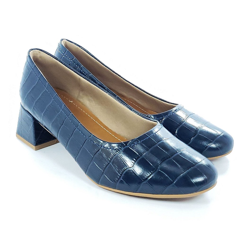 Sapato Usaflex Azul Marinho - Lojas Micalce Calçados Confortáveis e Moda e  Acessórios