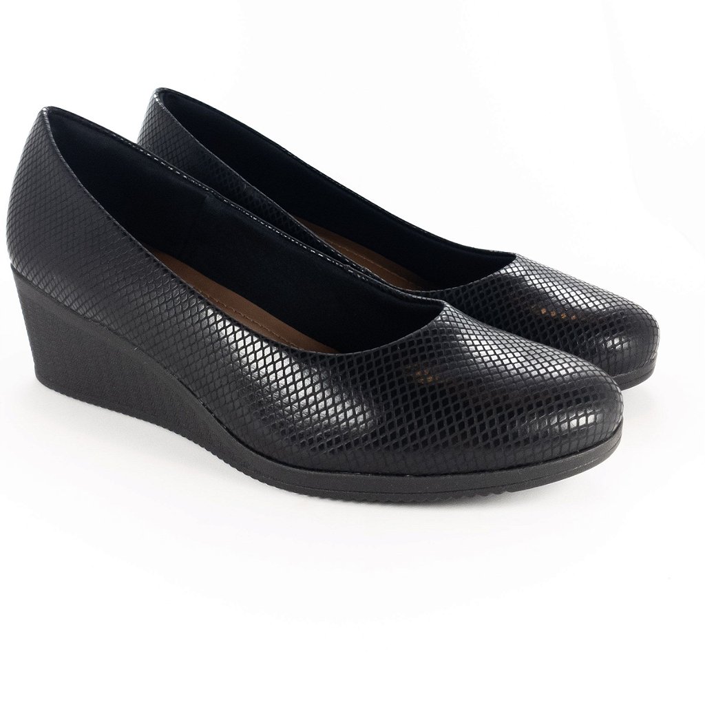 Scarpin 2024 preto anabela