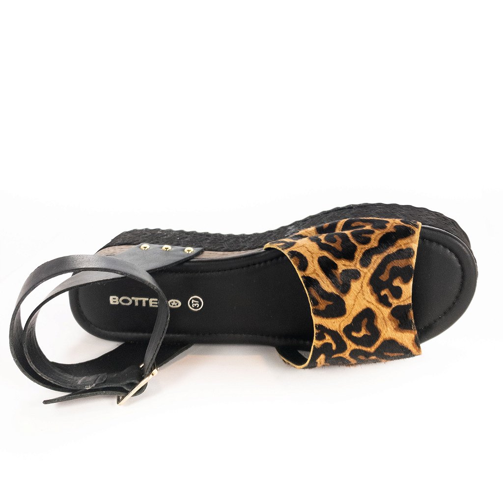 sandália bottero anabela baixa