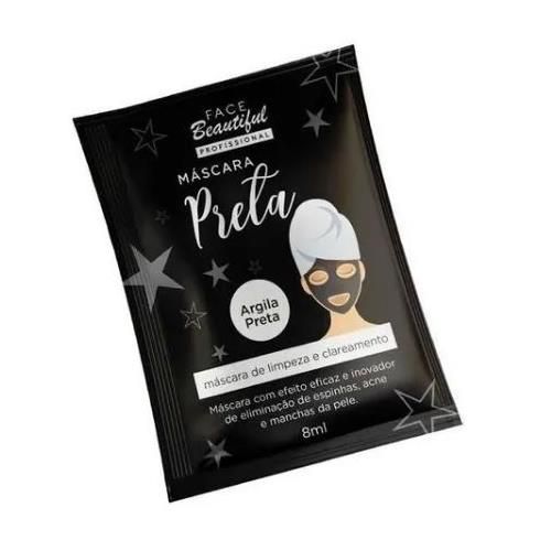 Máscara Facial Preta Face Beautiful FB117 – Box c/ 50 unid