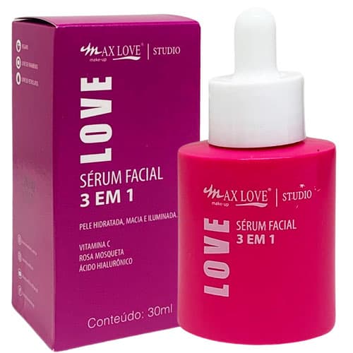 Sérum Facial 3 em 1 Max Love - Box c/ 24 unid - Virtual Make