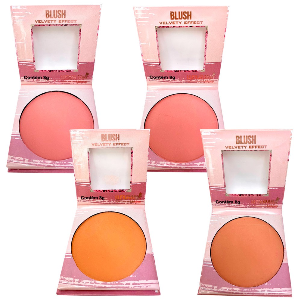 Mini Blush Compacto Ludurana - Box c 24 unid | site de make