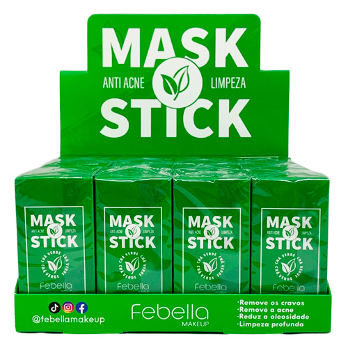 Máscara Facial Anti Acne Chá Verde Mask Stick Febella | Make
