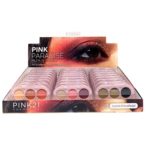 Paleta de Sombra Pink Paradise Pink 21 | Maquiagem Atacado