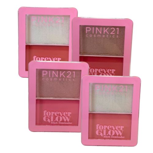 ★★エルフ・モール★★ Forever Glowパーリー&ピンク Paleta de Blush e Iluminador Forever Glow Pink 21 | Make Virtual