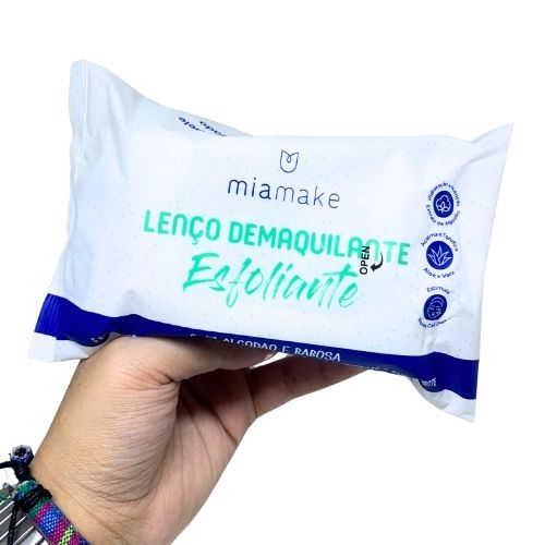 Lenço Demaquilante Esfoliante Mia Make 463 | Fornecedor Maquiagem