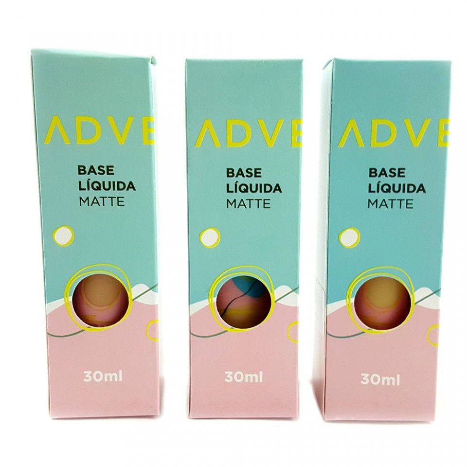 Base Liq. Matte Vegana Adversa - Virtual Make | Maquiagem Atacado