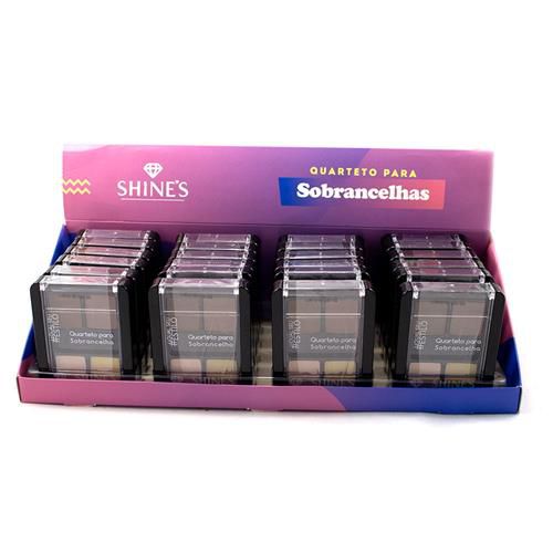 【s】コスメ4箱 Quarteto para Sobrancelha Linha #Estilo Shine's SH527E - Box c/ 24