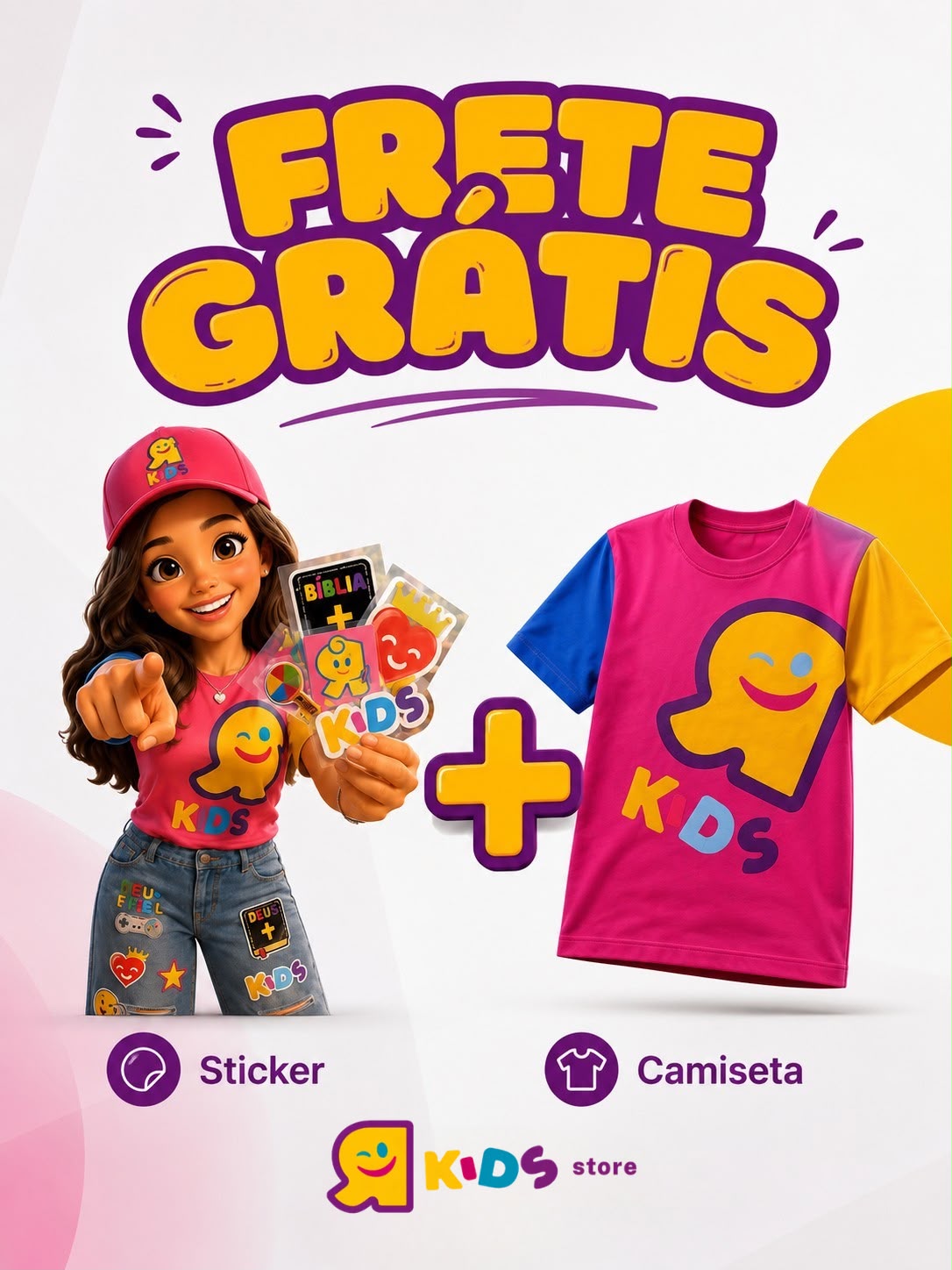Promoção Sticker mais Frete Grátis Radicais Kids