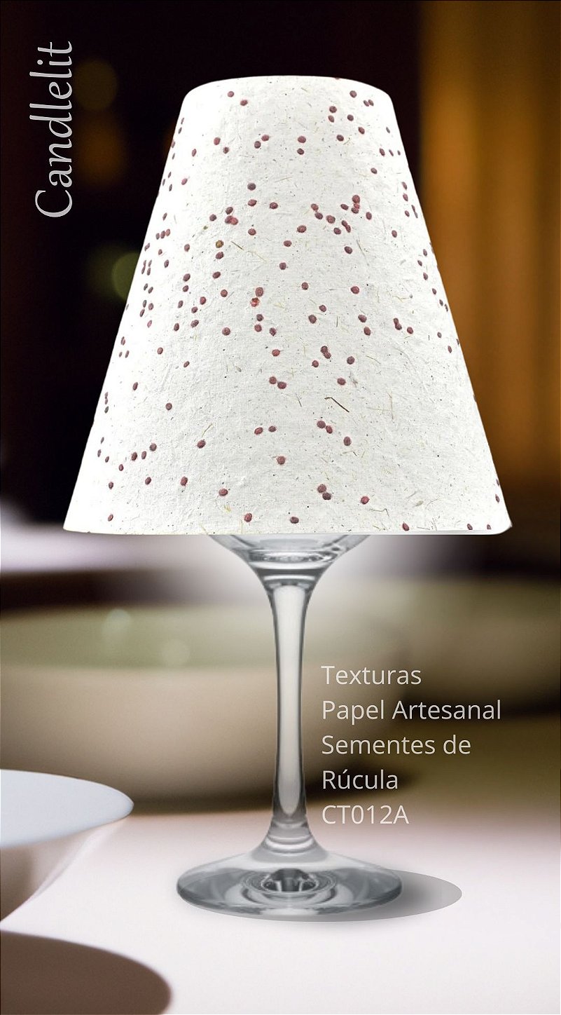 Texturas Papel Artesanal Sementes de Rúcula CT012A
