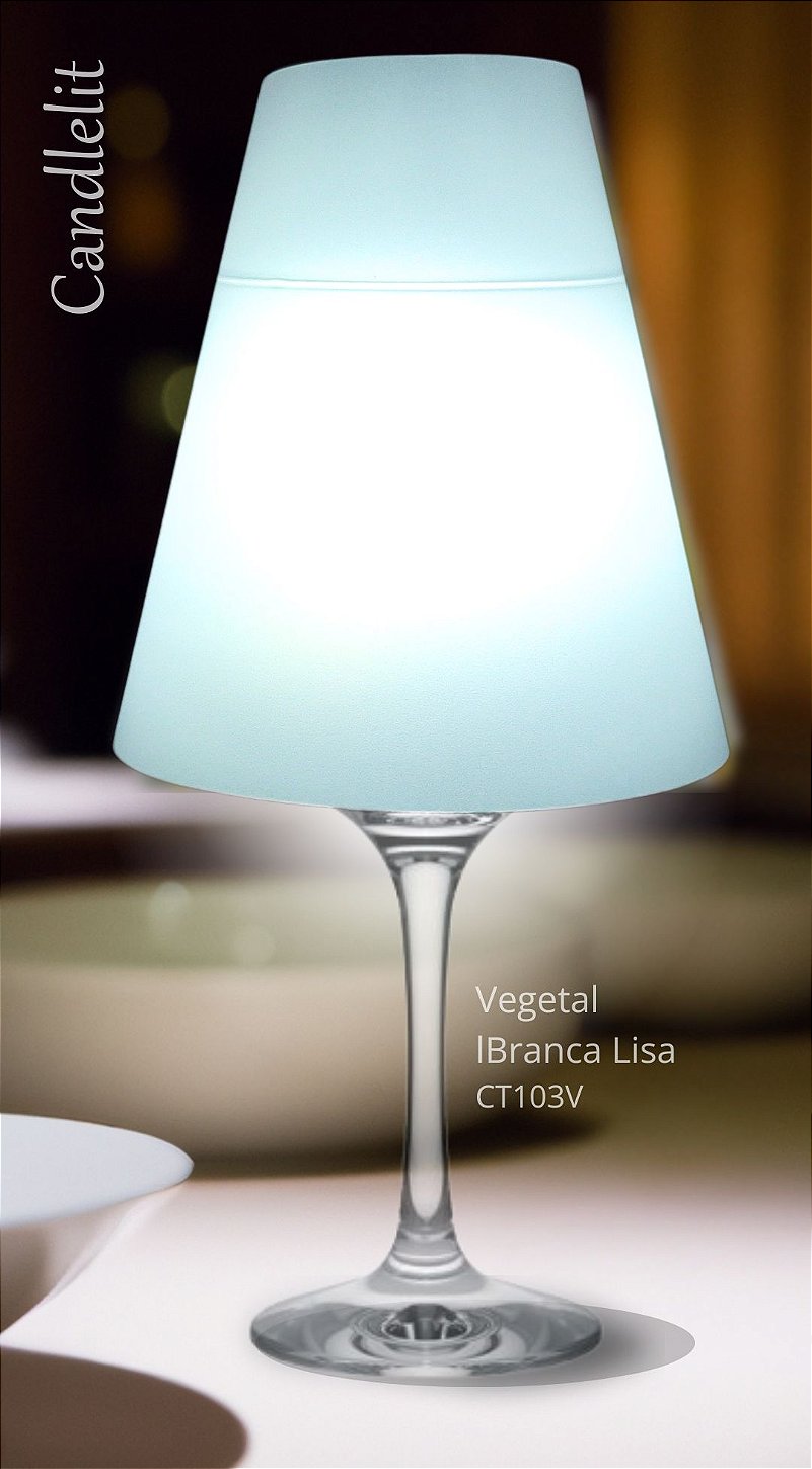 Cupula vegetal branca lisa