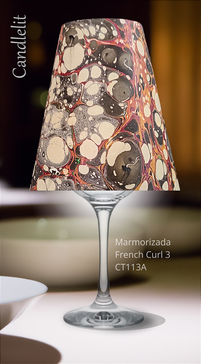 Cúpula Marmorizada French Curl 3