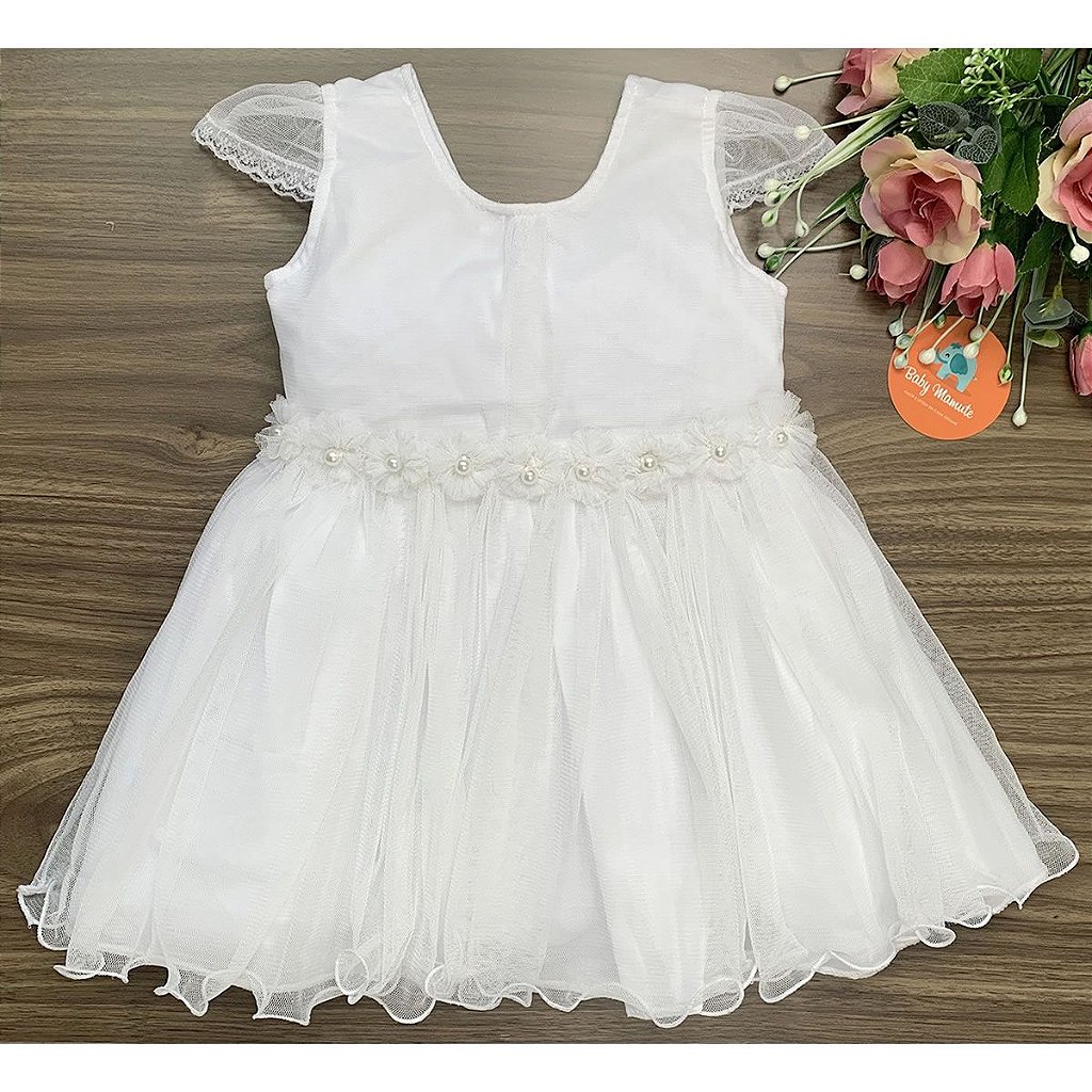 Vestido Branco Bebê Tule Princesa - Baby Mamute - Roupas para bebês e  crianças, vestido de bebe princesinha - thirstymag.com