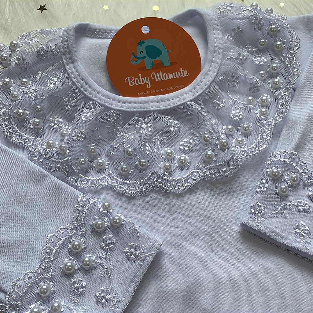 Vestido Branco Bebê Tule Princesa - Baby Mamute - Roupas para bebês e  crianças