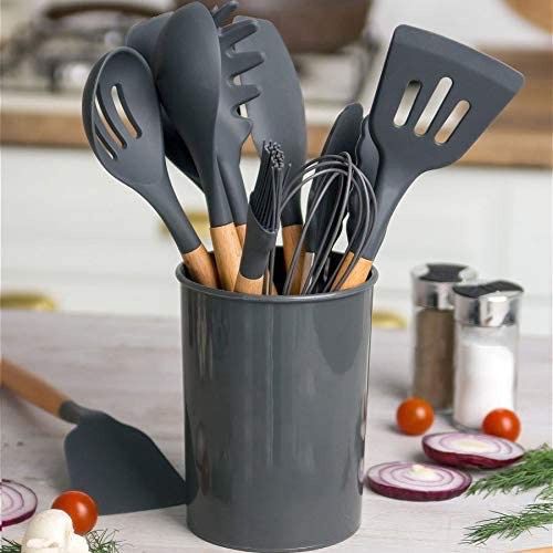 Kit 12 Peças Utensílios de Cozinha Silicone Moderno - M1 Atacado