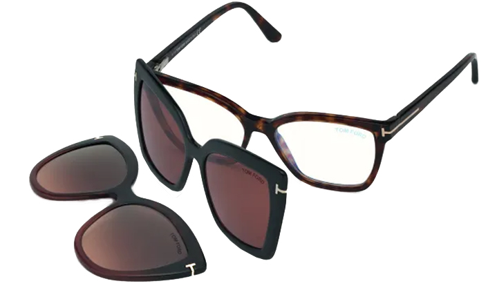 Armação Tom Ford Acetato Tf5641-B 054 53 Clipon - A Joia - As